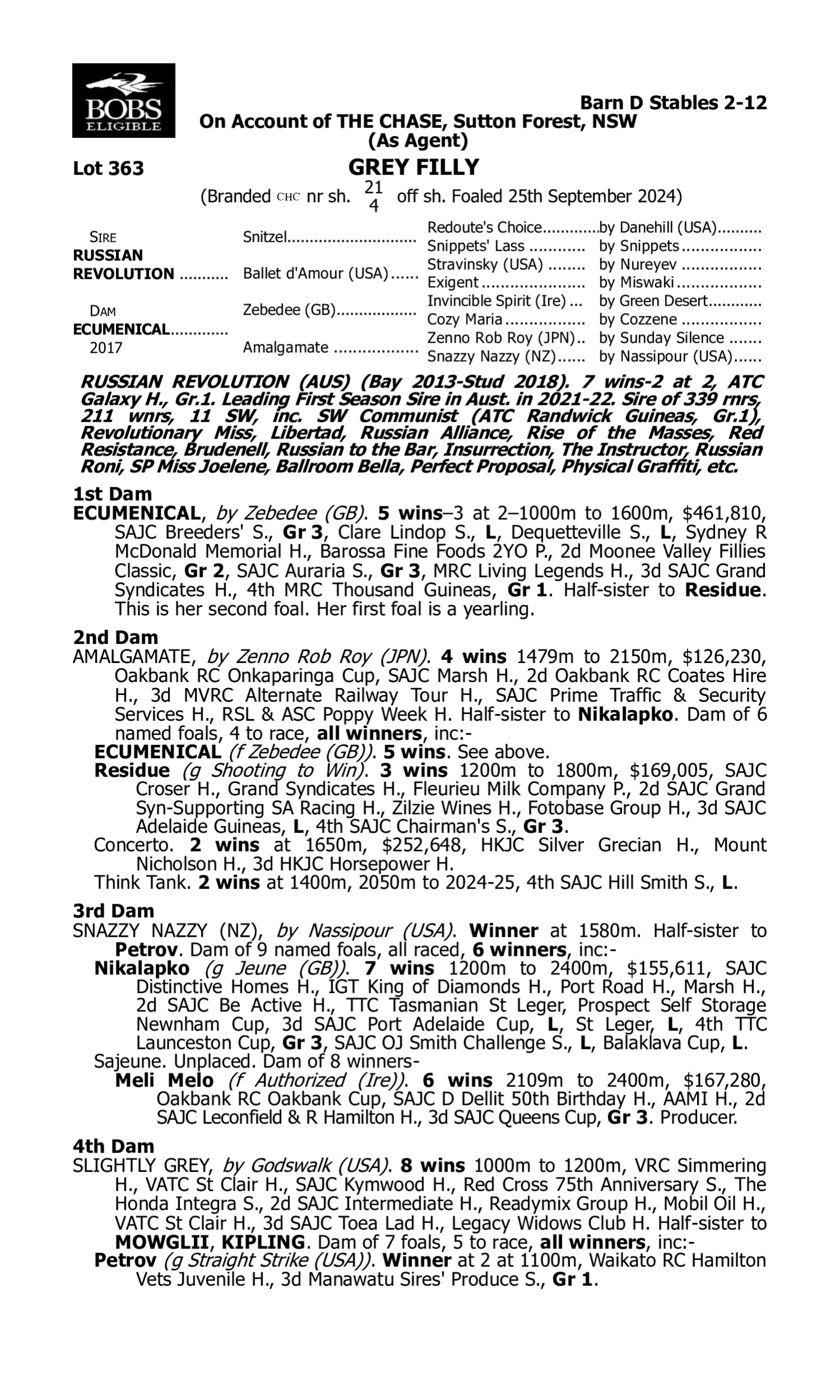 Pedigree for Lot 363 Russian Revolution - Ecumenical
