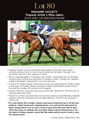 Lot 80: Trapeze Artist / Miss Jakeo