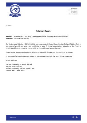 Vet Report for Lot 57