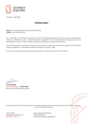 Clinical Report for Lot 16