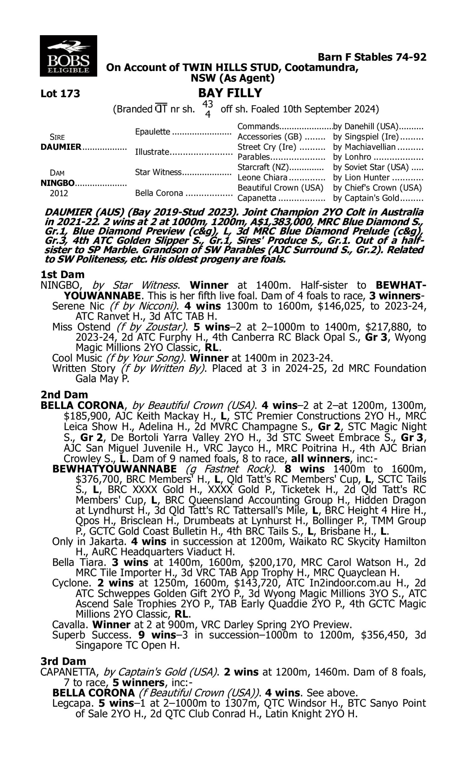 Pedigree for Lot 173 Daumier - Ningbo