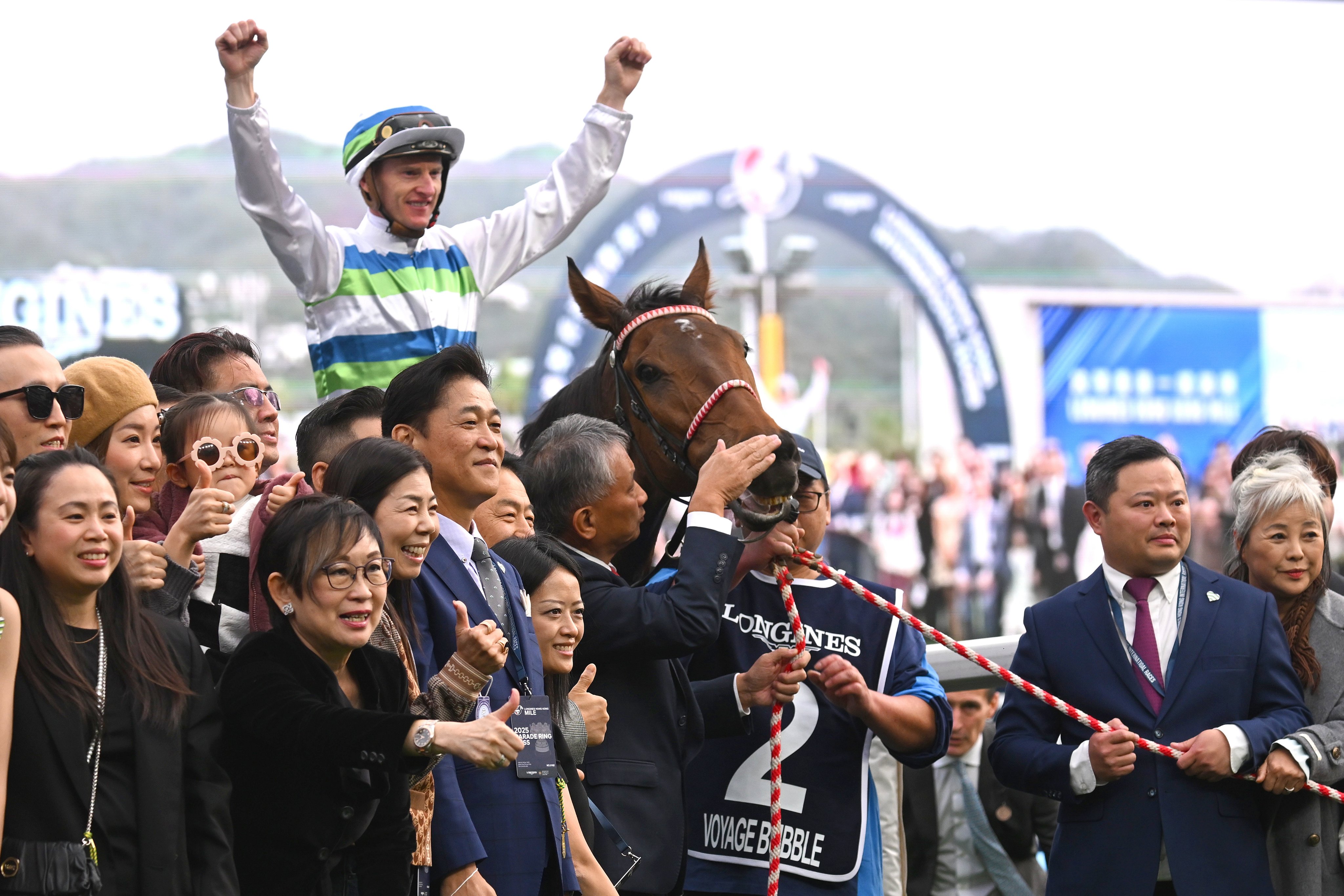 Voyage Bubble back-to-back in thrilling G1 Hong Kong Mile victory