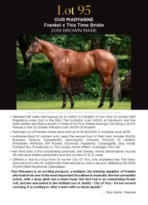 Lot 95: Frankel (GB) / This Time Bridie