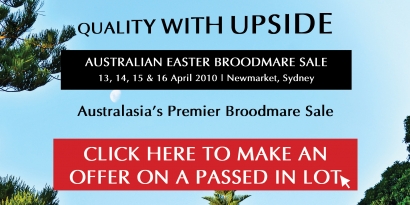 2010 Australian Easter Broodmare Sale - Make an Offer